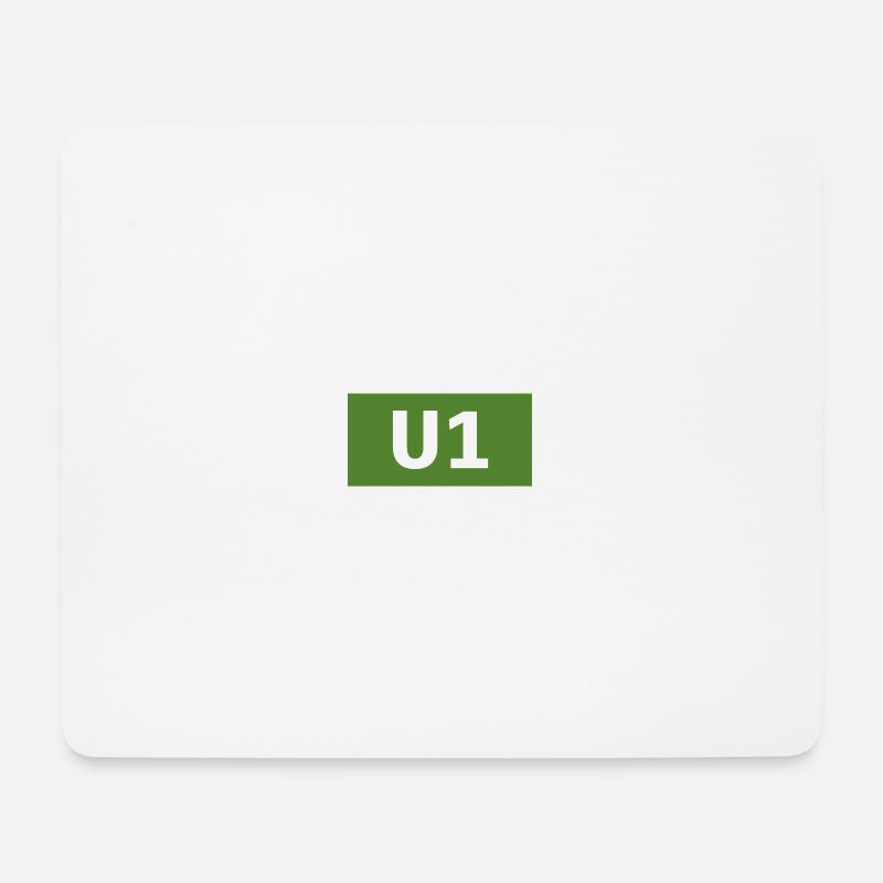 UBahn Linie München U1 ÖPNV Geschenk - Mousepad (Querformat) - Weiß