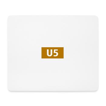 UBahn Line Munich U5 Gift Transport Public Transport - Mouse Pad (horizontal) - white - Front