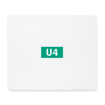 UBahn Line Munich U4 Public Transport Gift - Mouse Pad (horizontal) - white - Front