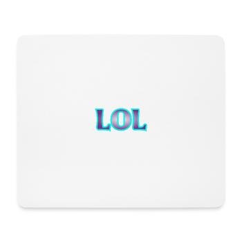 LOL - Mousepad (Querformat) - Weiß - Vorne