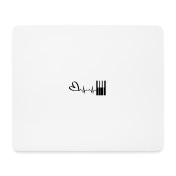 Piano Music Instrument - Mouse Pad (horizontal) - white - Front