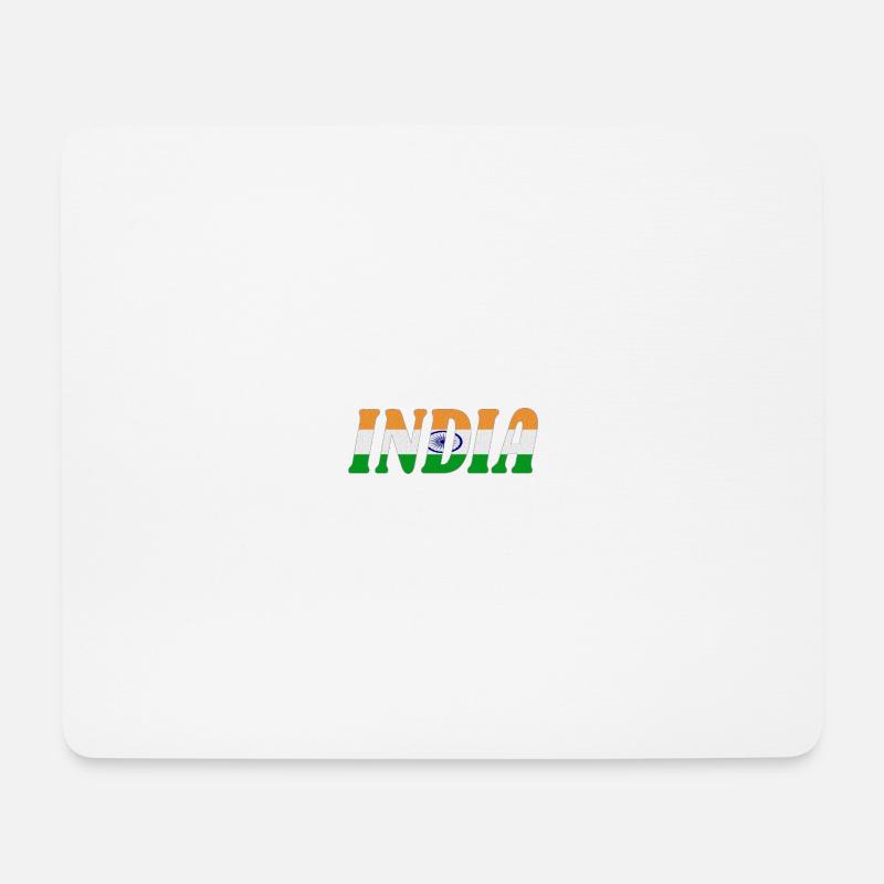 India - Tapis de souris (format paysage) - blanc