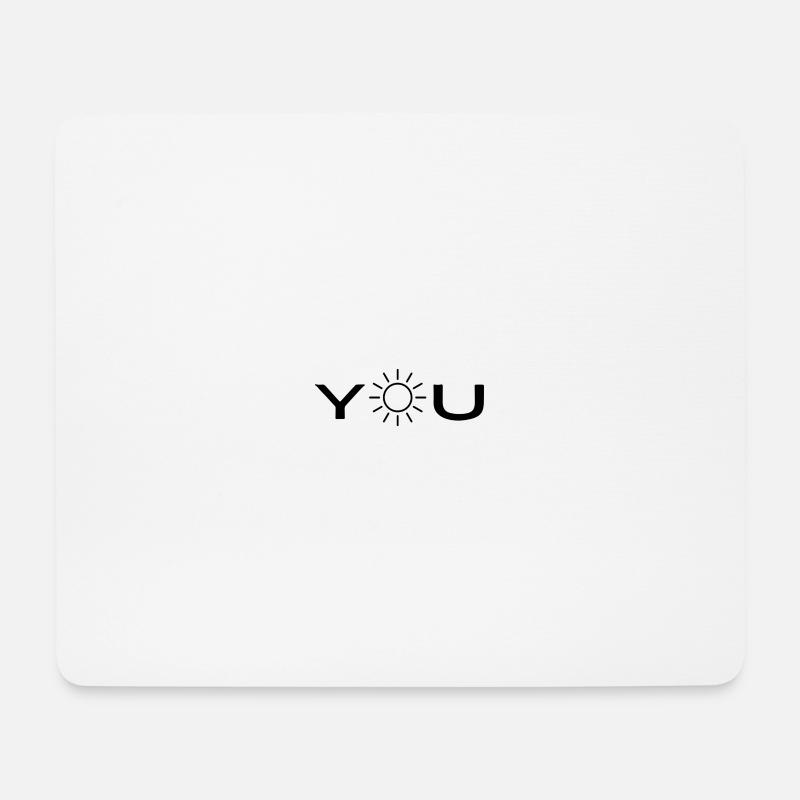 sunshine - Mousepad (Querformat) - Weiß