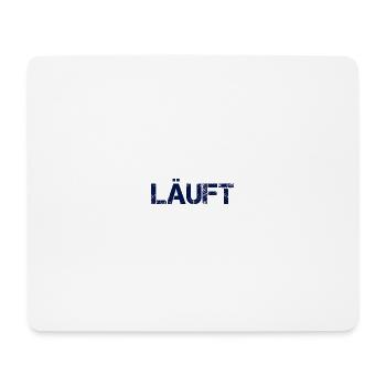 Läuft - Mousepad (Querformat) - Weiß - Vorne