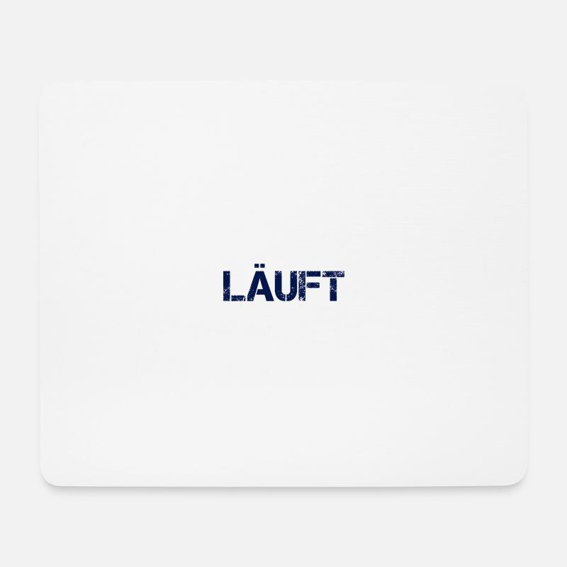Läuft - Mousepad (Querformat) - Weiß