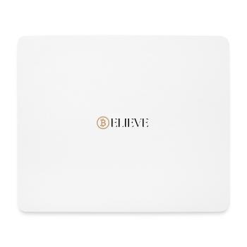 Bitcoin Believe - Mouse Pad (horizontal) - white - Front