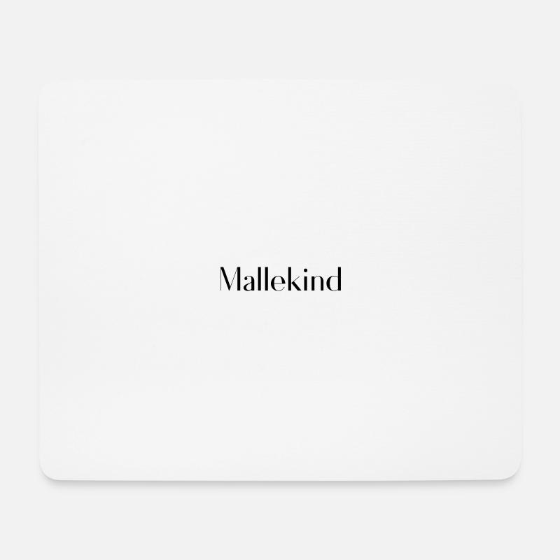 Mallekind - Mousepad (Querformat) - Weiß