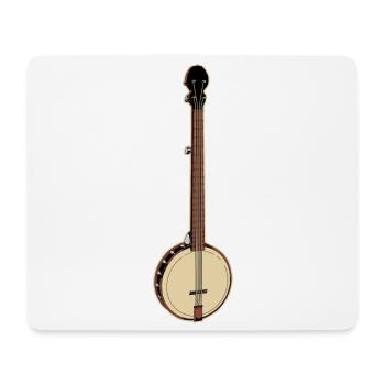 Banjo Bluegrass - Mouse Pad (horizontal) - white - Front