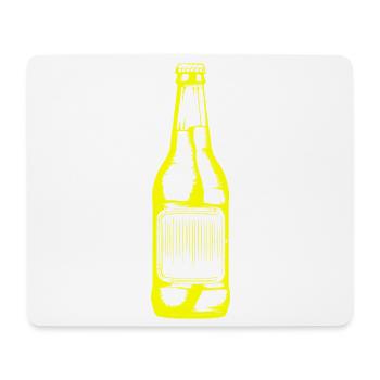 Bierflasche Bier - Mousepad (Querformat) - Weiß - Vorne