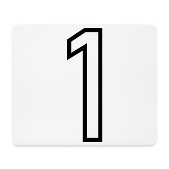 1. 1 year. 1st ANNIVERSARY. 1 YEAR ANNIVERSARY - Mouse Pad (horizontal) - white - Front
