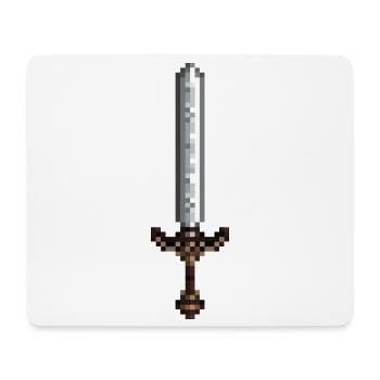 Sword pixel art retro style 8 bit - Mouse Pad (horizontal) - white - Front
