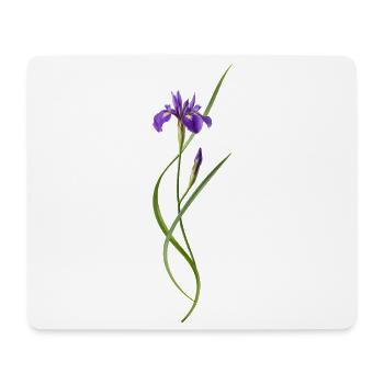 Schwertlilie im japanischen Zen Stil  - Mousepad (Querformat) - Weiß - Vorne