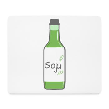 Bouteille de soju | 소주 | Corée | Alcool coréen - Tapis de souris (format paysage) - blanc - Devant