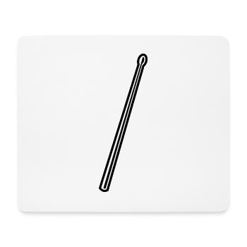 Bâton de tambour - Tapis de souris (format paysage) - blanc - Devant