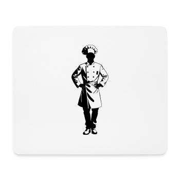 Chef Koch - Hobby / Job Sticker - Mousepad (Querformat) - Weiß - Vorne