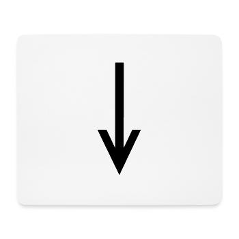 arrow - Mouse Pad (horizontal) - white - Front
