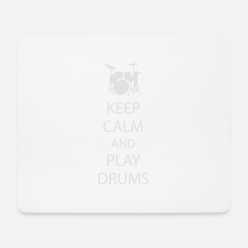 Keep Calm Drummer - Mouse Pad (horizontal) - white