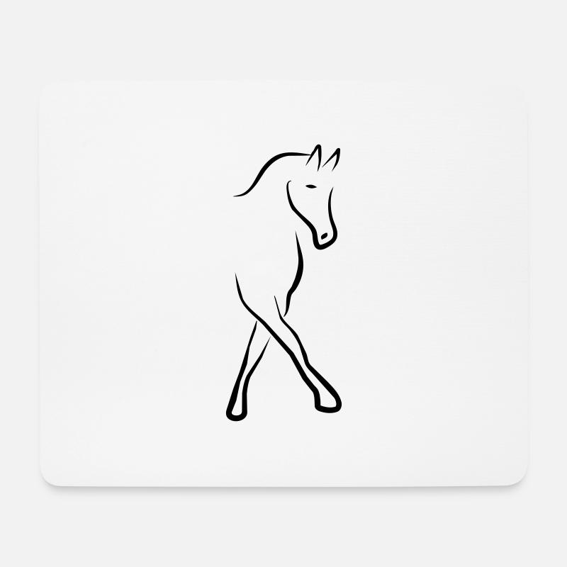 dressage - Mouse Pad (horizontal) - white