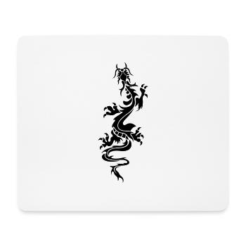 chinese dragon tribal - Mousepad (Querformat) - Weiß - Vorne