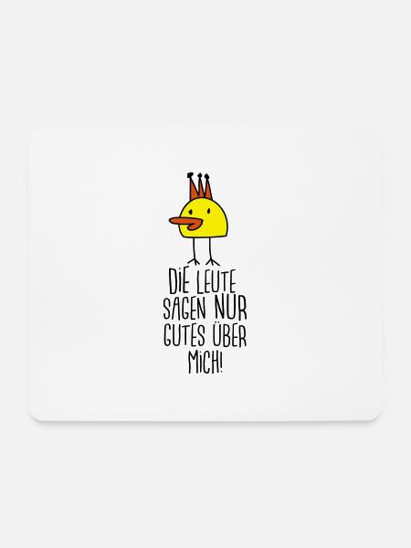 Die gute Ente (Spruch) - Mousepad (Querformat) - Weiß