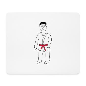 Judo - Mousepad (Querformat) - Weiß - Vorne