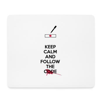 Dexter - Halten Sie Ruhe und folgen Sie den Black - Mousepad (Querformat) - Weiß - Vorne