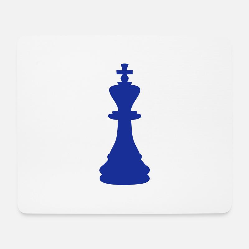 König König Schach Stück Schach schach - Mousepad (Querformat) - Weiß