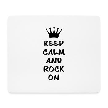 Keep calm and - Mouse Pad (horizontal) - white - Front