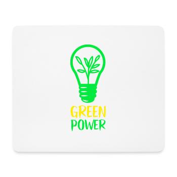 Green Power - Erneuerbare Energien - Mousepad (Querformat) - Weiß - Vorne