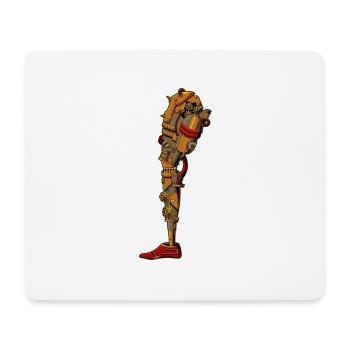 Steampunk Prosthesis - Mouse Pad (horizontal) - white - Front