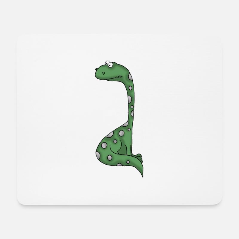 Dino 27 - Mousepad (Querformat) - Weiß