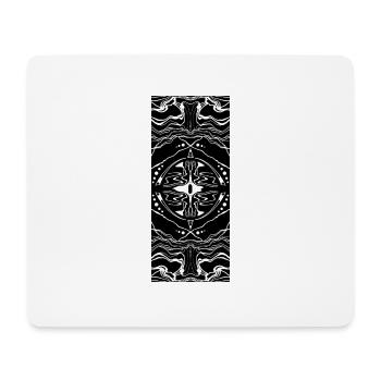 Tribal Abstract Pattern - Mousepad (Querformat) - Weiß - Vorne