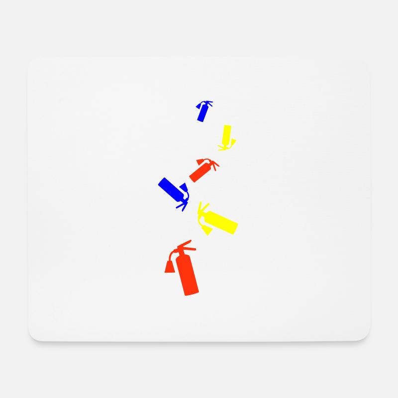 Feuerlöscher Symbol - Mousepad (Querformat) - Weiß