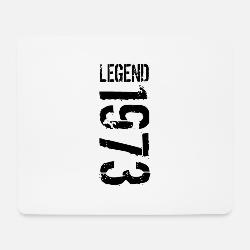 Legend 1973 black - Mousepad (Querformat) - Weiß