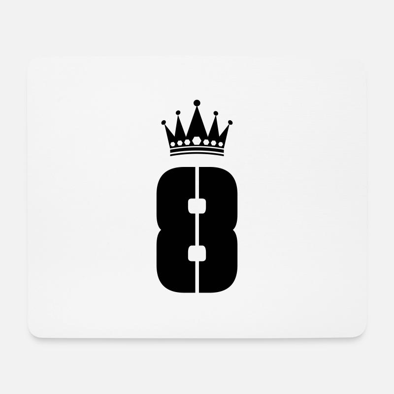 8 Crown - Mouse Pad (horizontal) - white