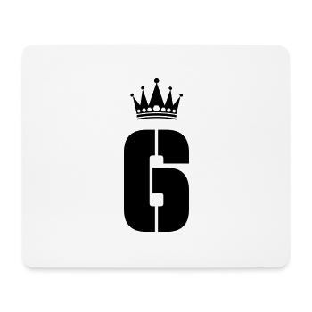 6 Crown - Mouse Pad (horizontal) - white - Front