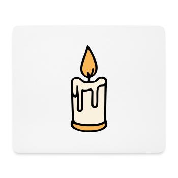 Candle - Mouse Pad (horizontal) - white - Front