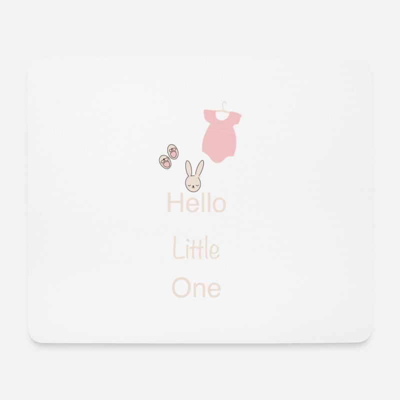 Hello Little one Baby Girl - Mousepad (Querformat) - Weiß
