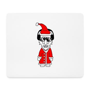 Fête Père Noël Cool Noël Hiver Musique - Tapis de souris (format paysage) - blanc - Devant