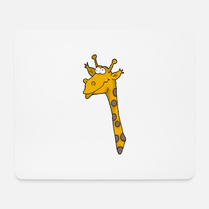Giraffe 3 - Mouse Pad (horizontal) - white
