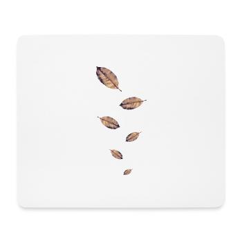 Feuille Automne - Tapis de souris (format paysage) - blanc - Devant