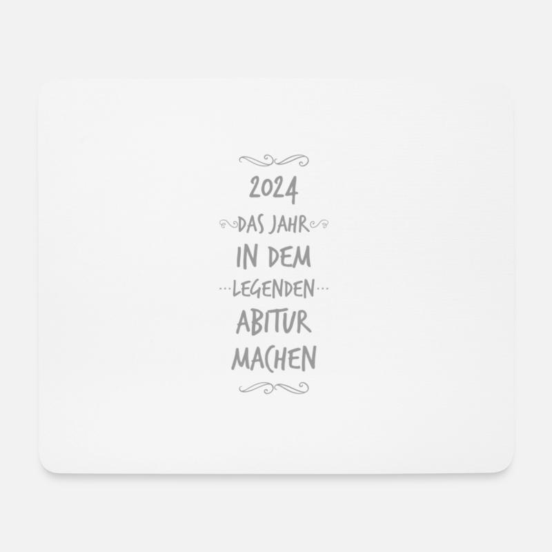 2024 Legende Abitur - Mousepad (Querformat) - Weiß