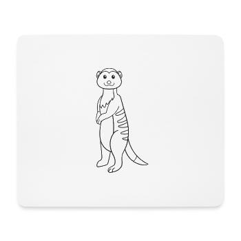 Meerkat, gift, gift idea - Mouse Pad (horizontal) - white - Front