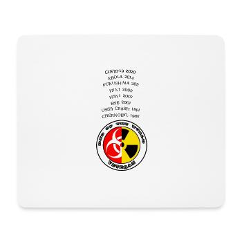 covid 19 end of the world veteran - Mouse Pad (horizontal) - white - Front