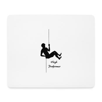 High Performer Kletterer - Mousepad (Querformat) - Weiß - Vorne
