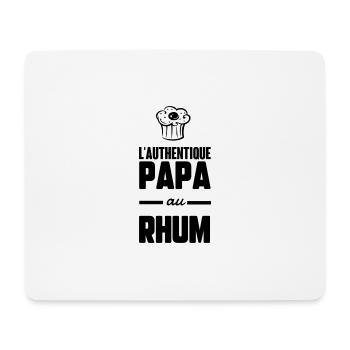Papa au rhum - Tapis de souris (format paysage) - blanc - Devant