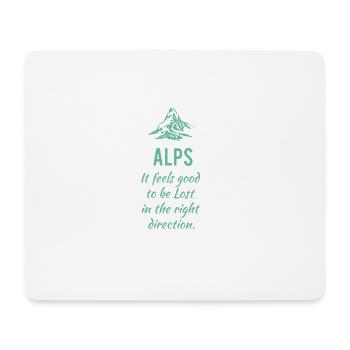 It feels good to be Lost in the right direction - Mouse Pad (horizontal) - white - Front