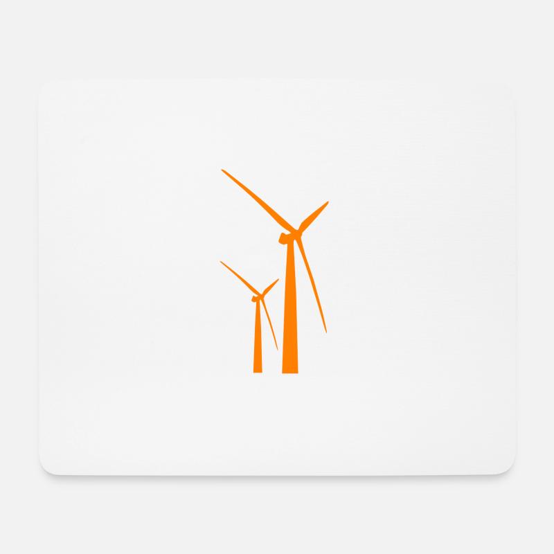 windmill windmuehle wind turbine windrad39 - Mousepad (Querformat) - Weiß