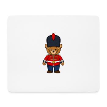 Teddy Bear British Honour Guard Police - Mouse Pad (horizontal) - white - Front
