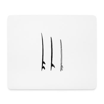 Surfboards - Mouse Pad (horizontal) - white - Front